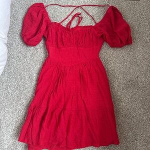 Princess Polly Red Backless Dress